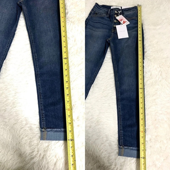 KANCAN NEW Sabrina  High Rise Ankle Skinny Jeans, 1/24 - Picture 8 of 16